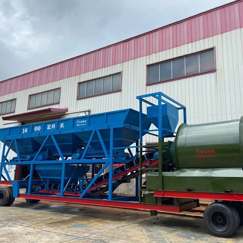 OEM 25-75m3/h محطة خلط الخرسانة المحمولة محطة خلط الأسمنت لمشاريع البناء توريد الشركة المصنعة