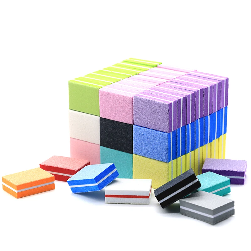 50 Piezas Lima Buffer Profesional para Uñas 100/180, Lija para Cuidado de Uñas, Pulido y Equipamiento 3