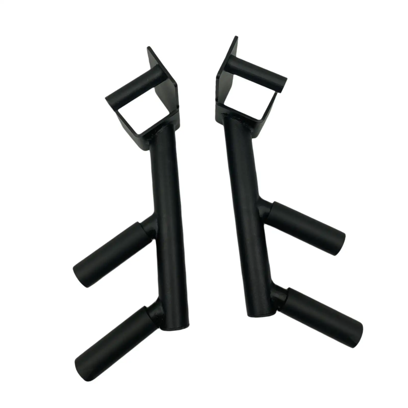 2x Fitness Dips Bars Attachments Exercise Grips Handles for 75mm Square Tube Home Gym Equipment Versatile for Squat Rack