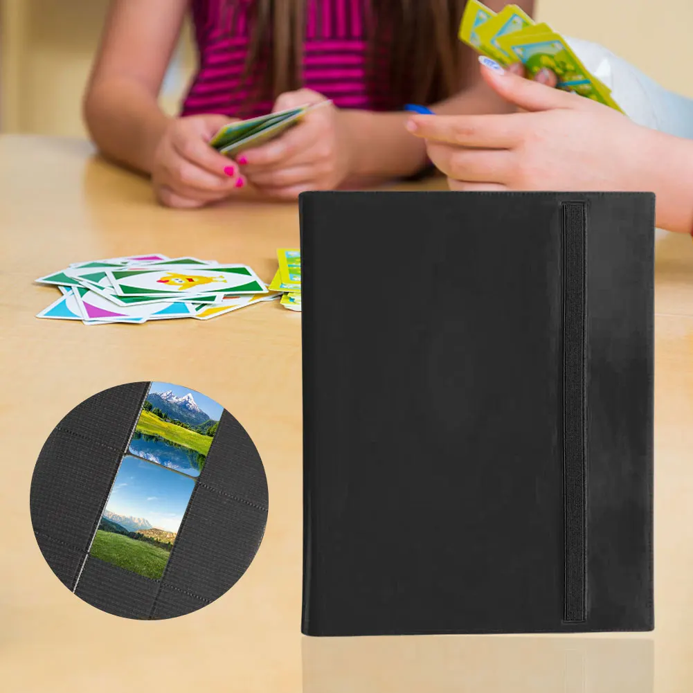 Anime Album Folder 9 Pocket Cartoon Collection Notebook Portable Hold 360 Cards for Pokemon Game Cards Collection