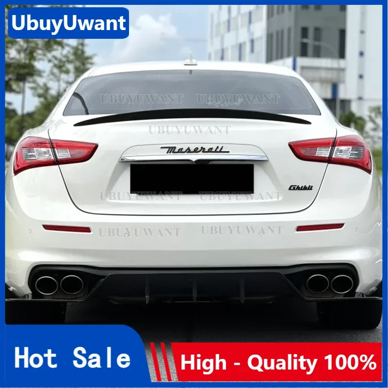 

For Maserati Ghibli Carbon Fiber Rear Spoiler Trunk Wing Wald Style 2014 2015 2016 2017- UP