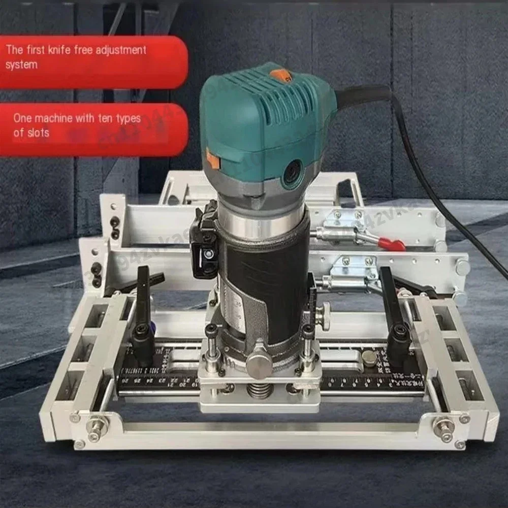 Door and Window Lock Hole OpenerInvisible 3D Hinge Slotting Die Cross Hinge Aluminum Alloy