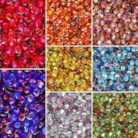 New color shiny crystal rhinestone, non thermosetting flat back glass rhinestone diamond, used for cups, hats, clothing ornament