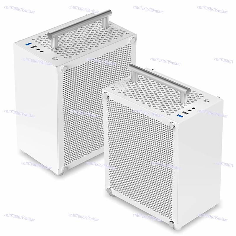 

T40 Mini ITX Chassis SFX Power Pink Blue Portable Desktop Side Transparent White Small Chassis