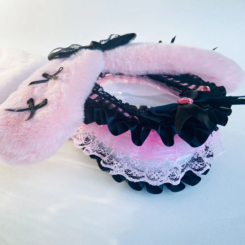 키 체인과 디스플레이 가방 10 cm 인형 아웃 가방 수제 레이스 수집가 블라인드 박스 케이스 보관 케이스 애니메이션 만화 인형 선물