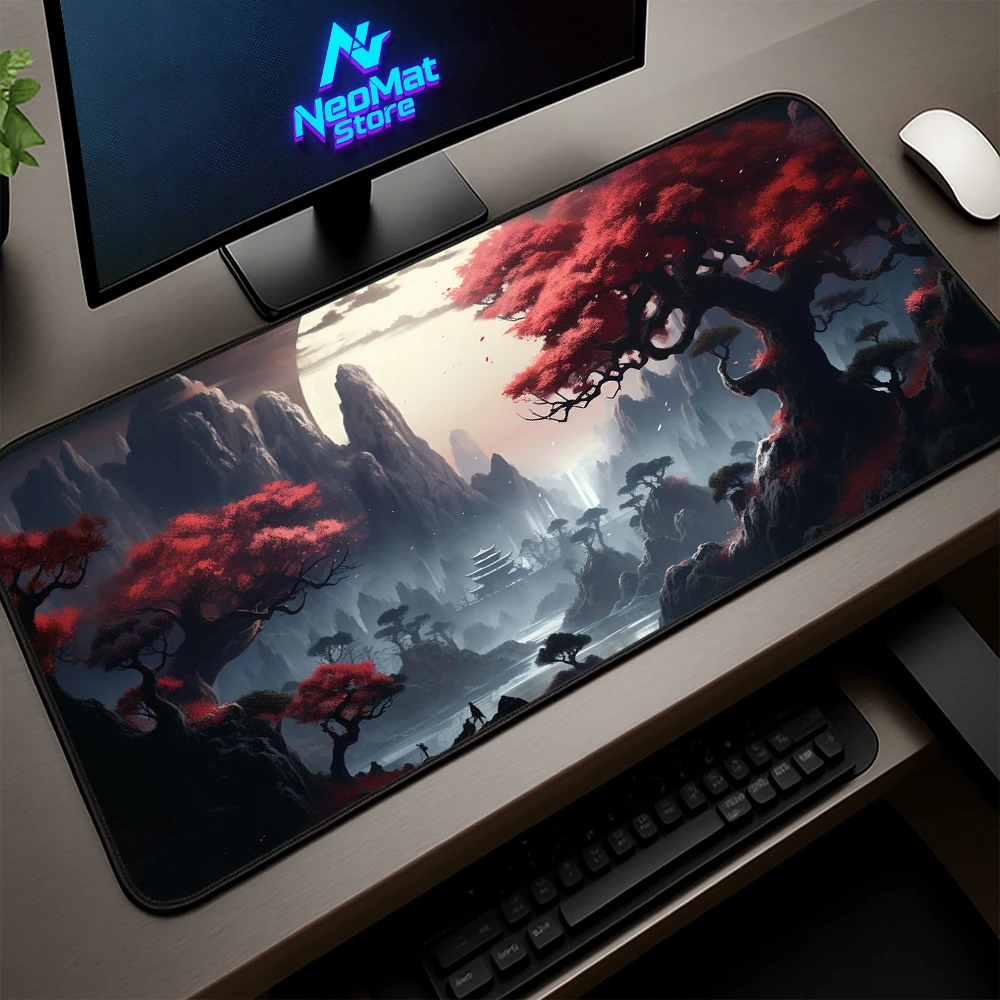 

Full-sized Desk Pad Mouse Mat Landscapes Mousepad Dropshipping Niches Gamer Keyboard Pc Accessories Black Mouse Pad 1000x500mm