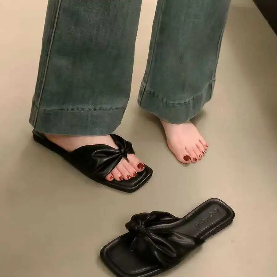 

2026 Summer ankle-high slippers simple casual and stylish perfect for pairing with skirts or for outdoor use on the beach