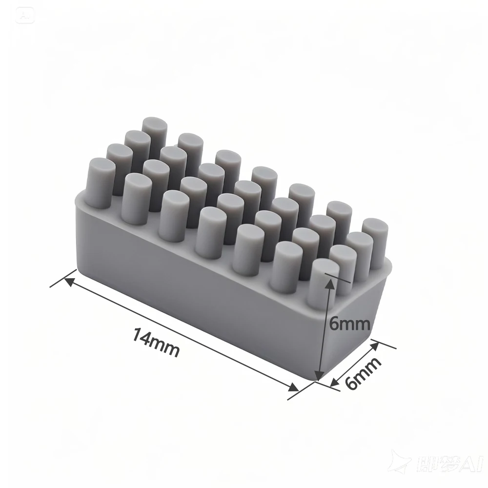 1/2pcs  For Bambu Lab X1/P1S - 3D Printer Nozzle Wipe Kit, Silicone Material Wiping Component