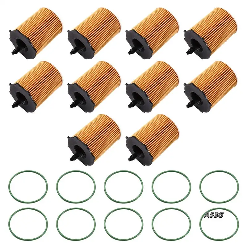 

10Pcs 1610693780 Oil Filter For CITROEN C3 C4 BERLINGO JUMPY DS3 DS4 DS5 2008 208 3008 308 5008 Diesel Engine