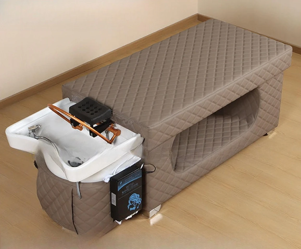 Beauty Salon Hair Treatment Fumigation Integrated Shampoo Bed Hair Salon Fashion Water Circulation Lying Flat Rinsing