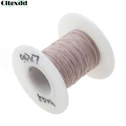 Cltgxdd 0.07x7 Strands Mining Machine Antenna Litz Wire Multi-Strand Polyester Silk Gauze Wrapped Thread Copper Wire 50 meters