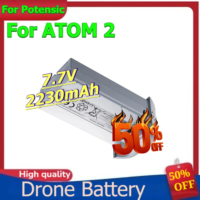 

Rechargeable Batteries for Potensic ATOM 2 Upgraded Drone Battery 7.7V 2230mAh 17.18Wh