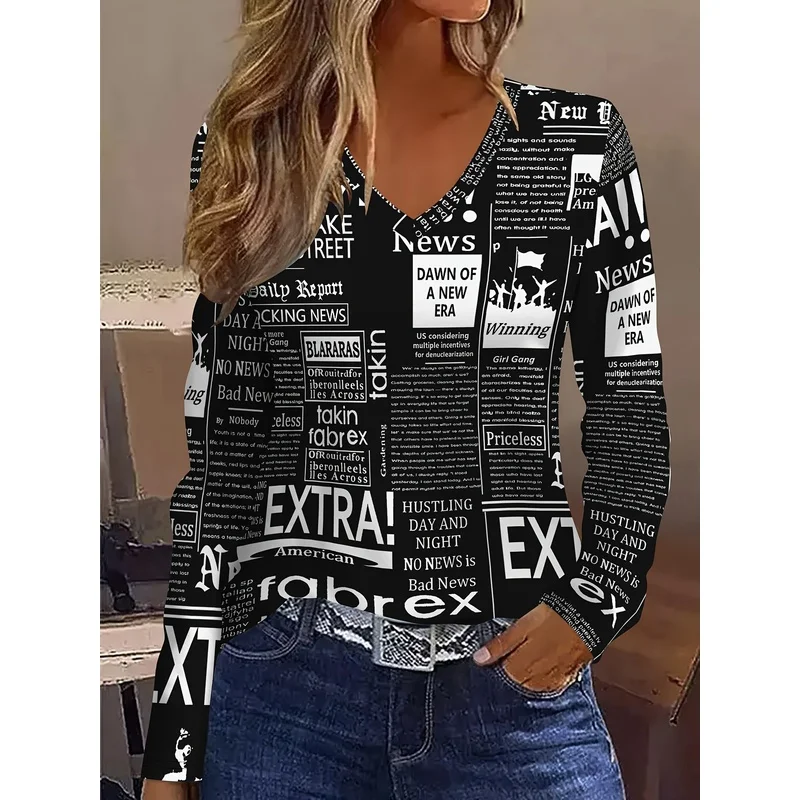 3D Printed Faith T Shirt Elegant Fashion Vacation Language Newspaper Letter Slogan Colored Portrait Block Patchwork Graphic Full