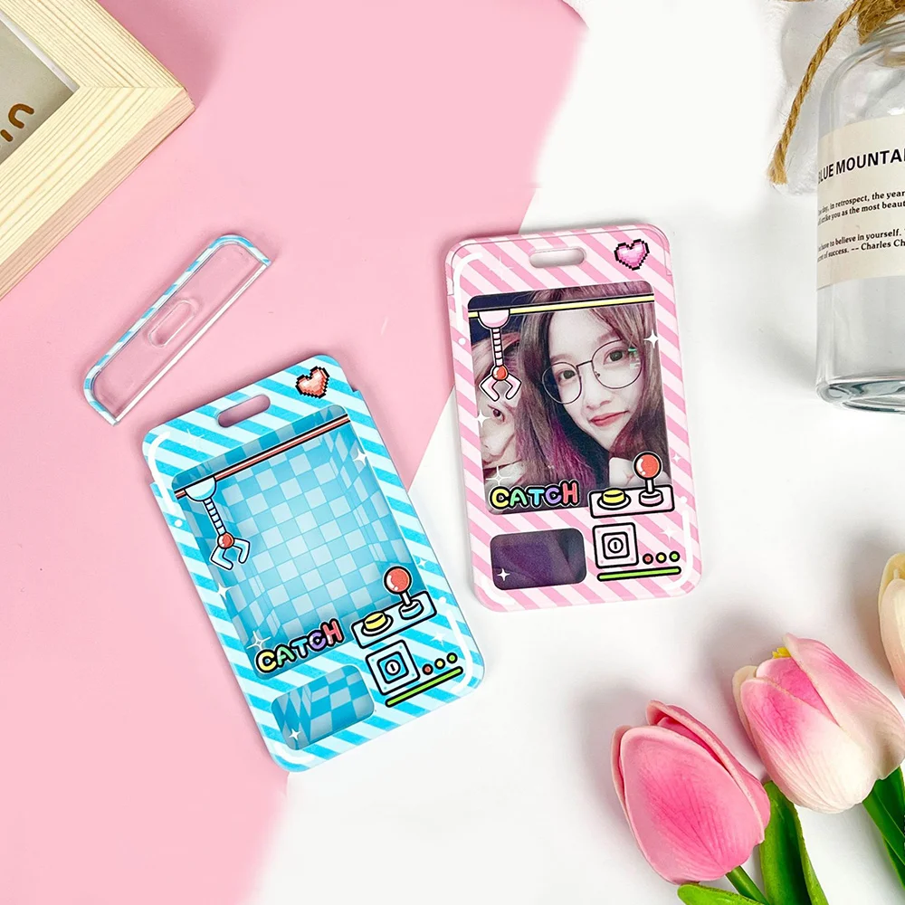 INS Idol Photocard Holder Acrylic Pendant Keychain Photo Card Protective Cover Credit ID Bank Card Protective Case Photo Sleeves image 4