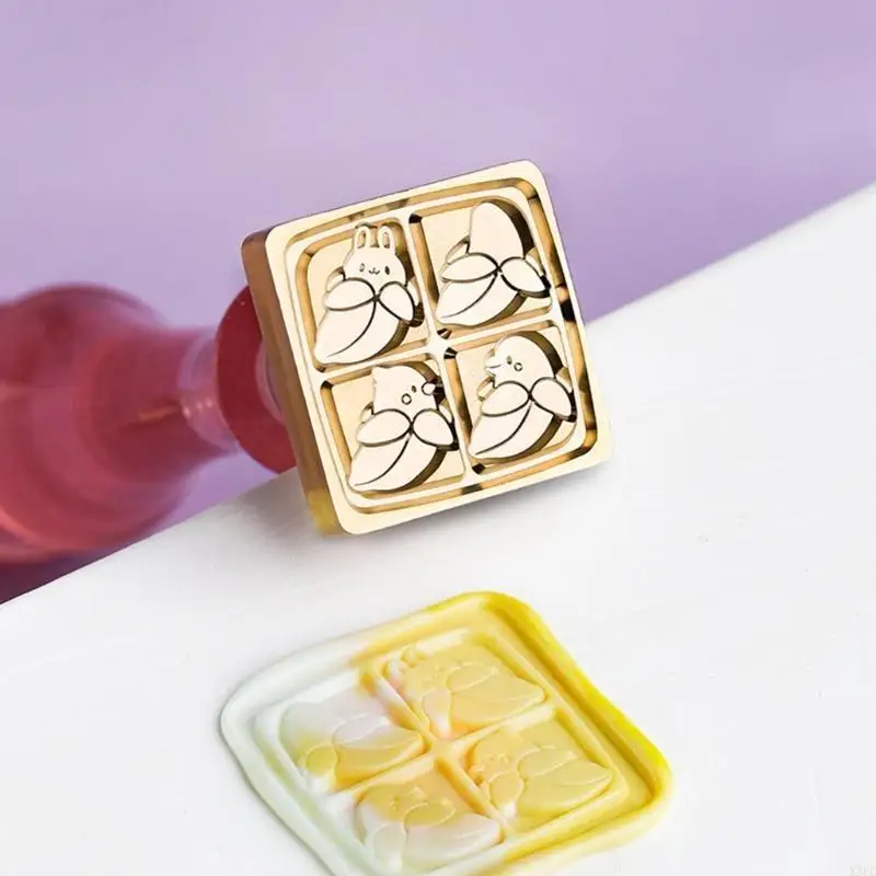 

Emboss Sealing Wax Stamp Head Brass Sealing Stamp Wax Seal Stamp Head Replacement for Envelope Sealing, Greeting Cards X3UC