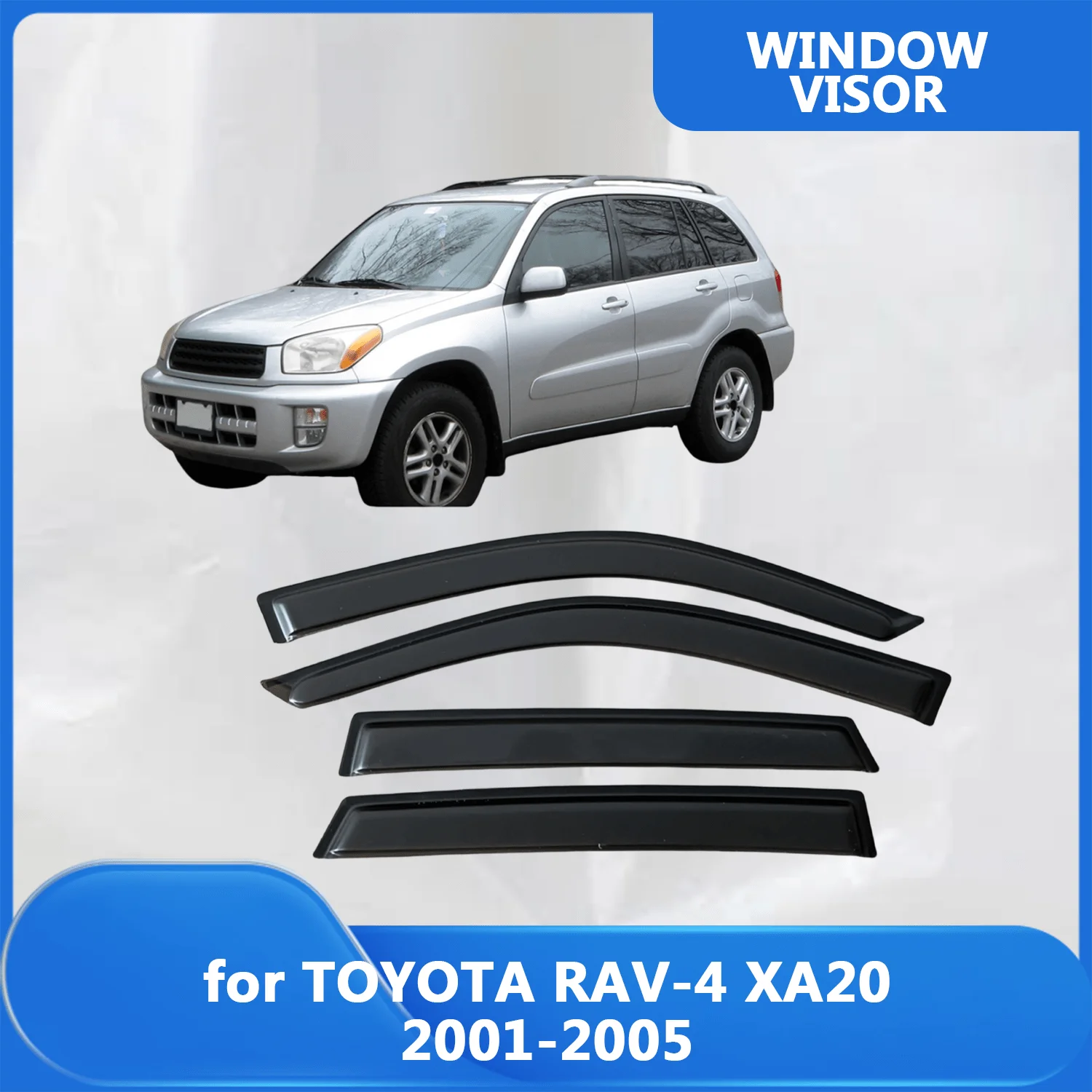 

Оконный козырек для TOYOTA RAV-4 XA20 2001 2002 2003 2004 2005, ветровые дефлекторы, защита от дождя, дверной козырек, вентиляционное отверстие