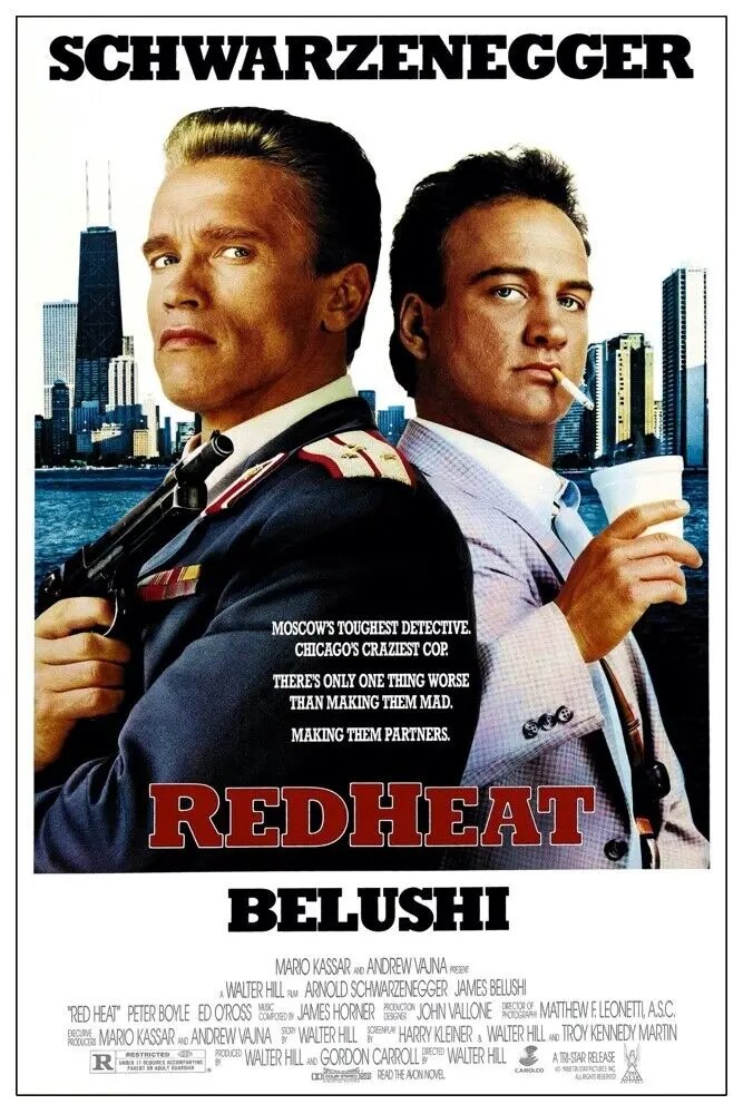 RED HEAT Movie schwarzenegger Art Picture Print Silk Poster Living Room Decor Home Wall
