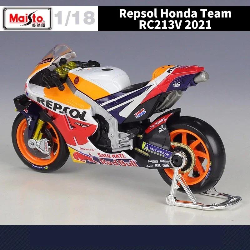 Maisto 1:18 2021 GP Racing RC213V Repsol Honda Team 44#93# Alloy Motorcycle Model Metal Toy Racing Motorcycle Model Gifts Toys