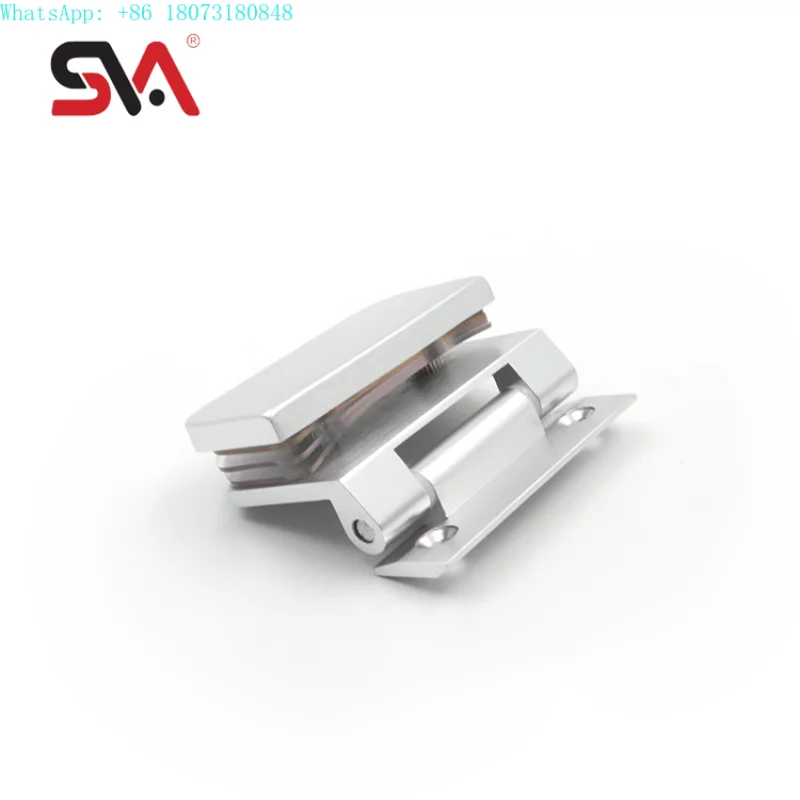 

Customized Stainless Steel 90 Degree Square Bevel Aluminum Alloy Shower Door Clamp Hinge Modern Style Wall Mounted for Bathroom