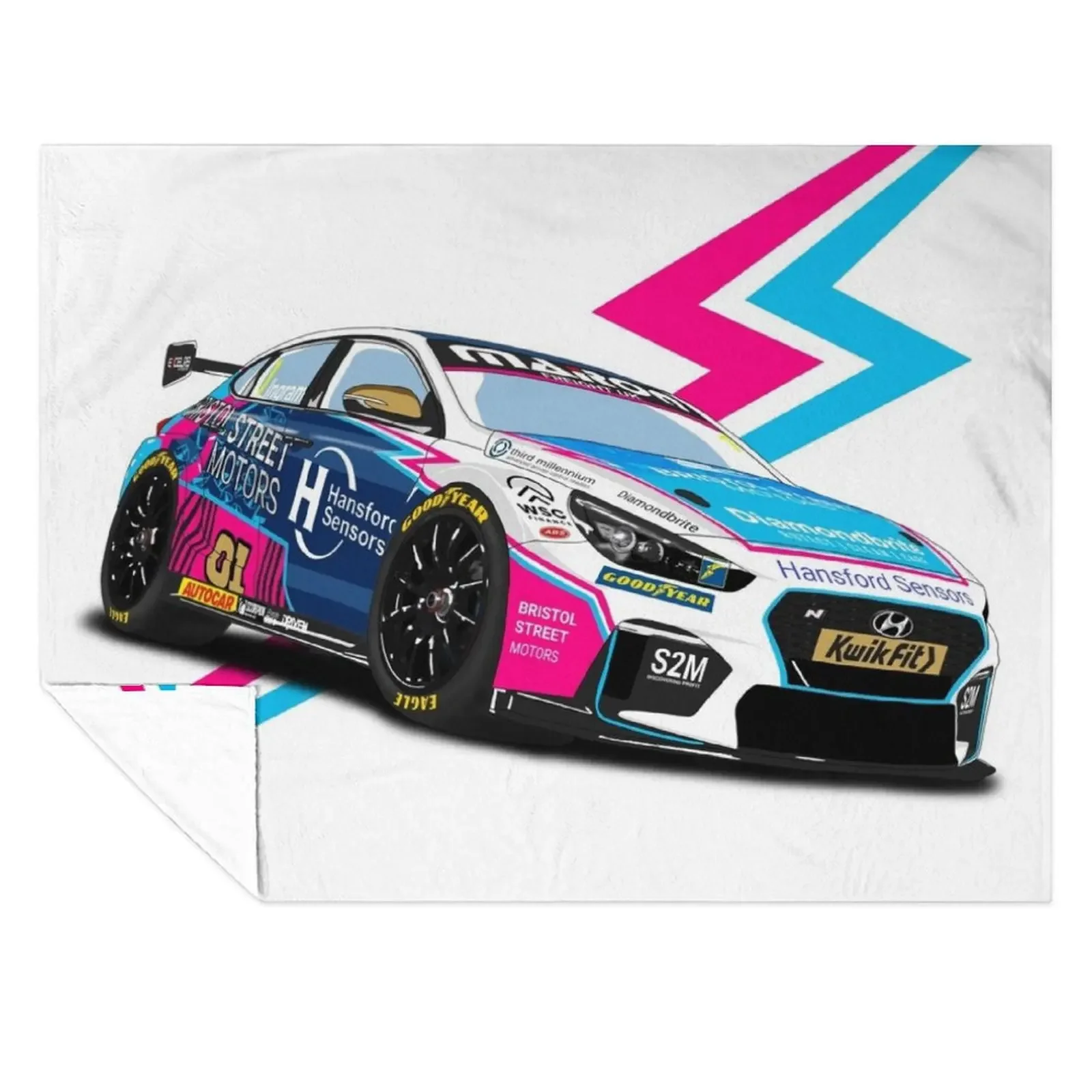 

The 2022 BTCC Champ Throw Blanket Warm Soft Heavy Decorative Sofa Blankets