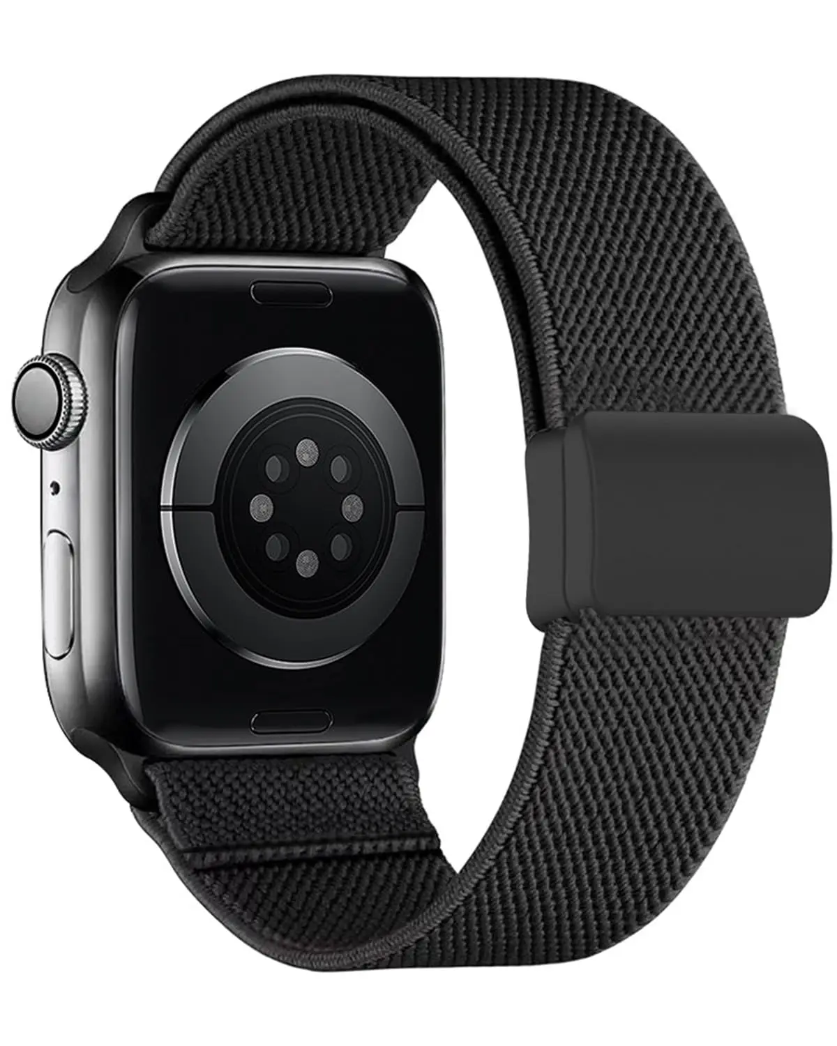 Pulseira de nylon com fecho magnético compatível com Apple Watch estilo esportivo e casual para homens W omen Series 10/9/8/7/6/SE/SE2/5/4/3/2/1