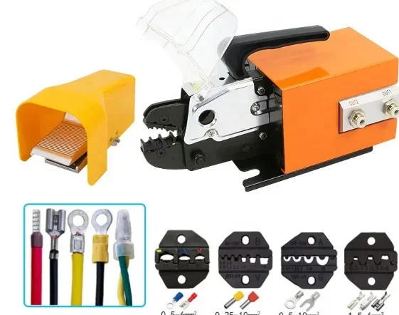 Pneumatic crimping machine cable lug adjustable quadrilateral hexagonal crimping machine terminal machine