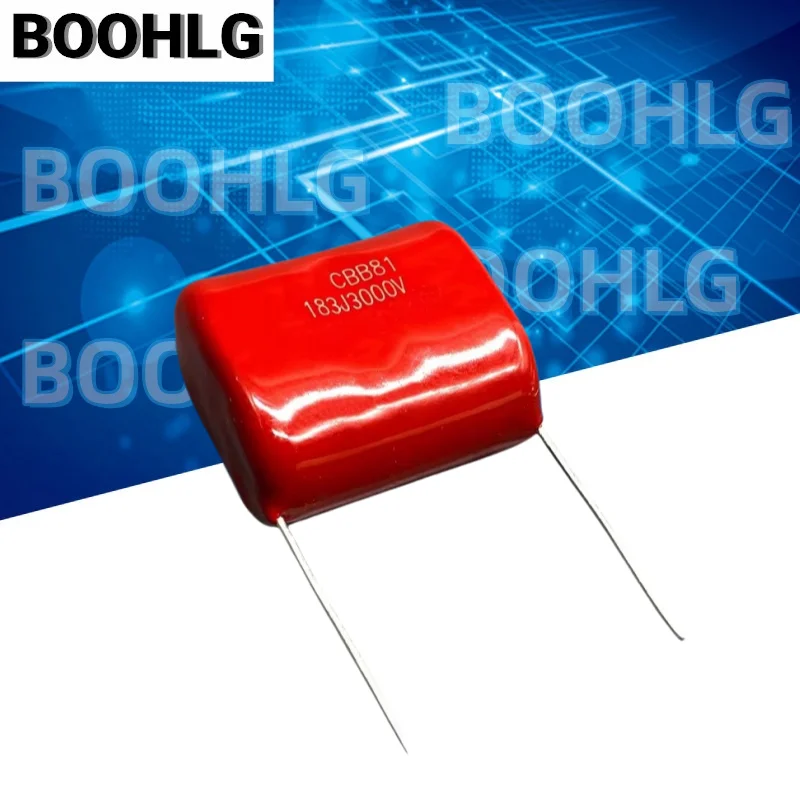 5PCS CBB81 CBB MKP 3000v 183J 18nf 0.018uf 3kv 25MM high-voltage pulse capacitor