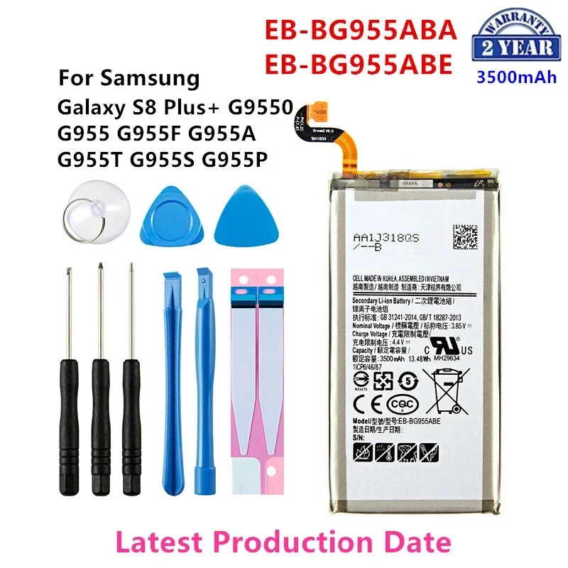 Batería de EB-BG955ABA para Samsung Galaxy S8 Plus, batería de EB-BG955ABE de 3500mAh, para modelos G9550, G955, G955F/A, G955T, G955S, G955P +