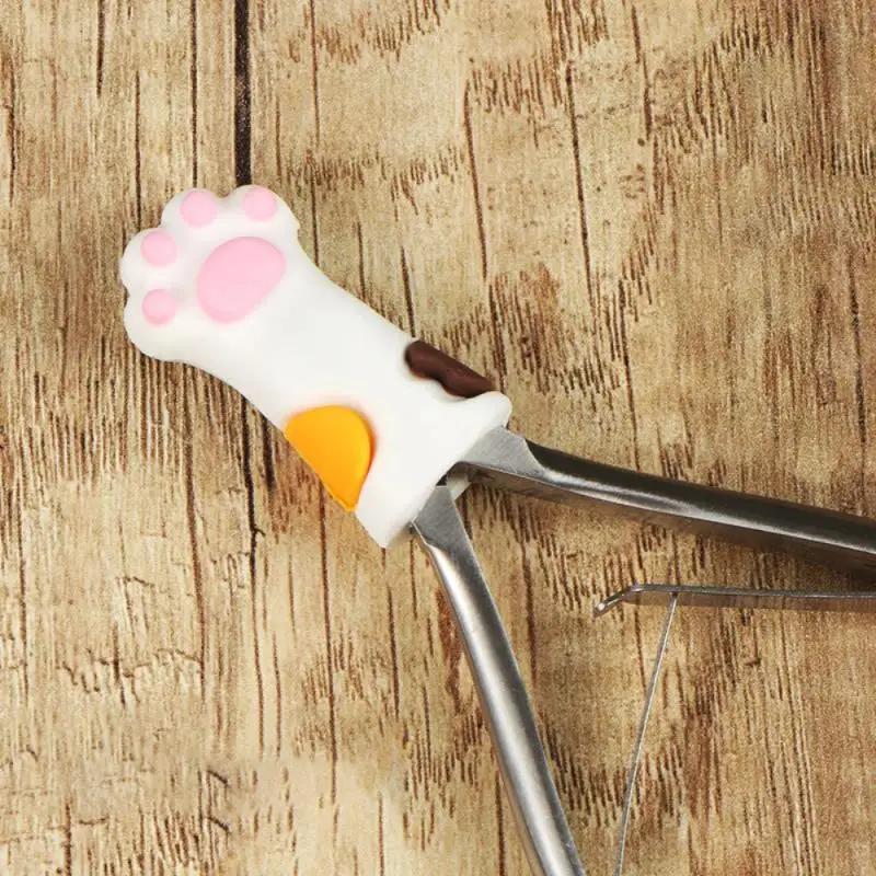 Funda protectora de silicona para pata de gato, pinza para cutícula, cortaúñas, garra, cubierta anticaída, pinzas para decoración de uñas, funda para tijeras de piel muerta