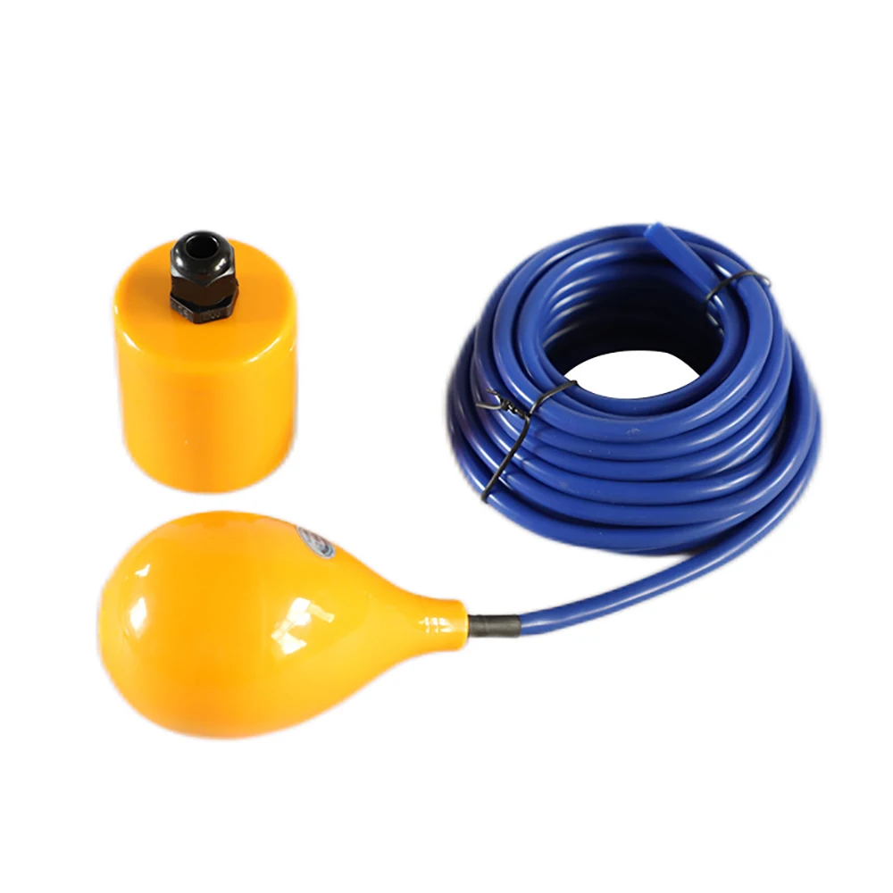 Float Level Switch with 5M Silicone Wire Cable Liquid Fluid Water Pump Level Controller Sensor Microswitch IP56 Range 500-5000MM