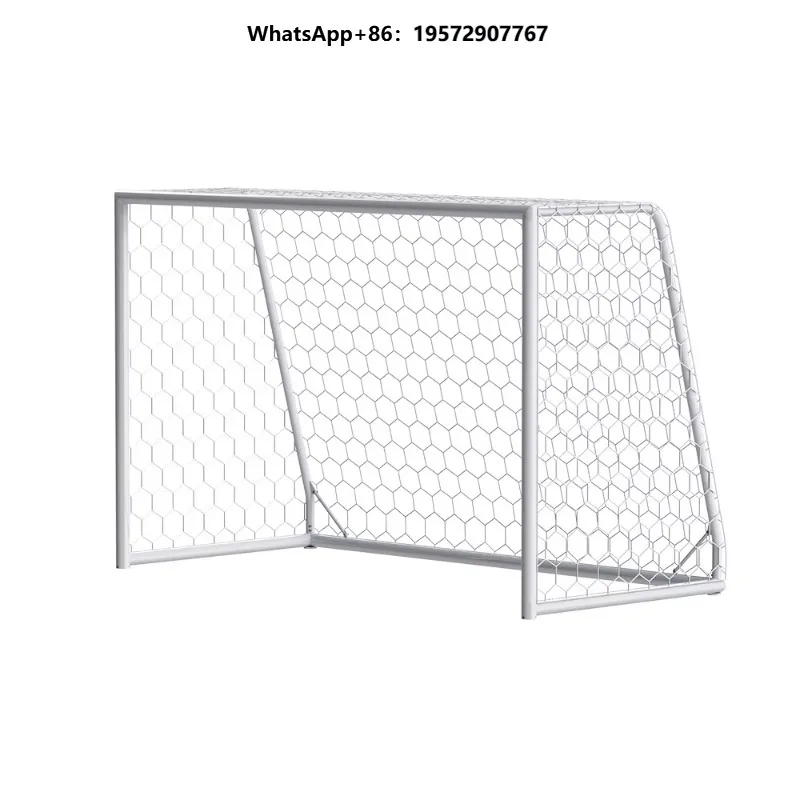 High Quality Aluminium 24x8 Portable Football Goal Net Post Pole Professional Training Outdoor Logo Custom Soccer goal Wholesale