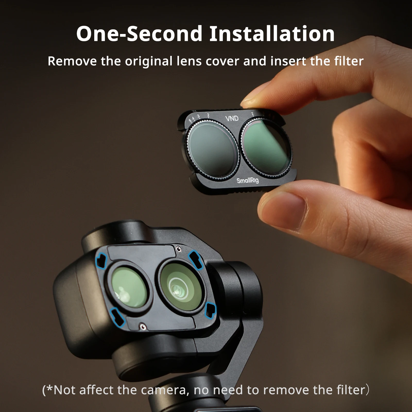 SmallRig 4P Filterkit für DJI Osmo Pocket 4P VND1-5 CPL Filter mit Reinigungstuch für DJI Osmo Pocket 4P 6648 – Detail 4