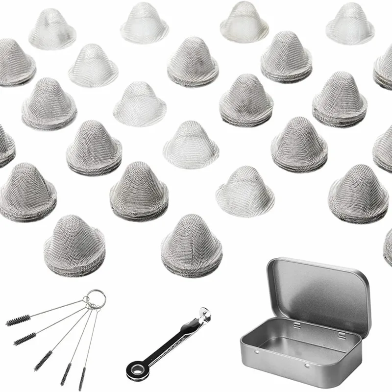 16mm 10pcs/bag Conical Hookah Water Pipe Tobacco Screen Filters Thick Combustion-Supporting Tools Smoking Accessories