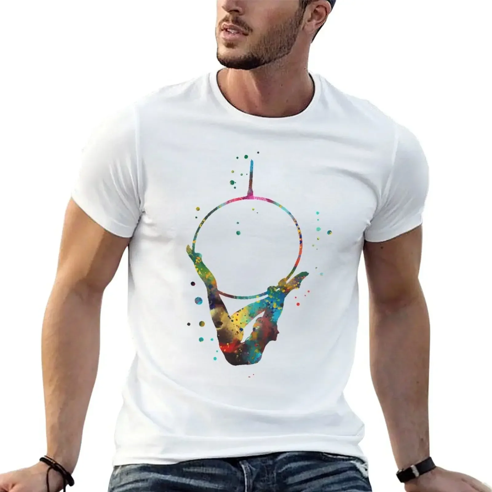 

Aerial hoop-lyra T-Shirt sweat summer clothes essential t shirt anime stuff funny t shirts for men