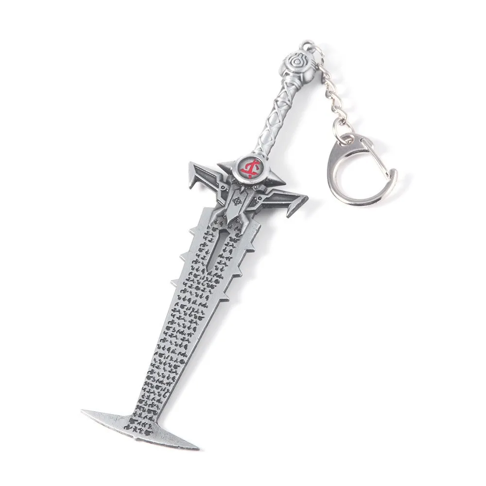 Game Doom Keychain Eternal Crucible Blade Pendant Sword Eternal Judgment Pendant Keyring for Women Men Jewelry Backpack Gifts