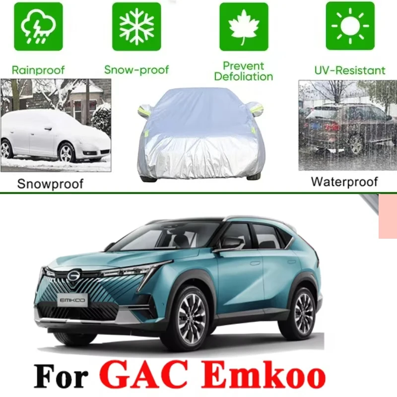 

For GAC Emkoo SUV 2024 2025 Full Car Covers Outdoor Sun Anti UV Rain Snow Dust Protection Oxford Cloth Accessories