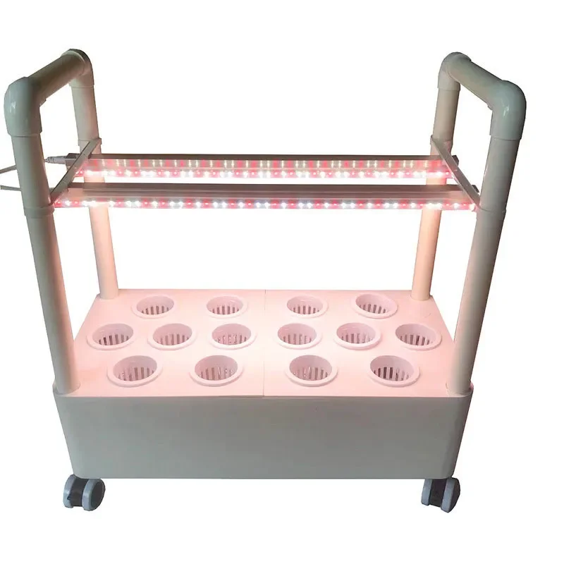 Indoor Hydroponic Growing System with LED Light Kit for Home Garden Vegetable Herb Planting Box Soilless Cultivation Device