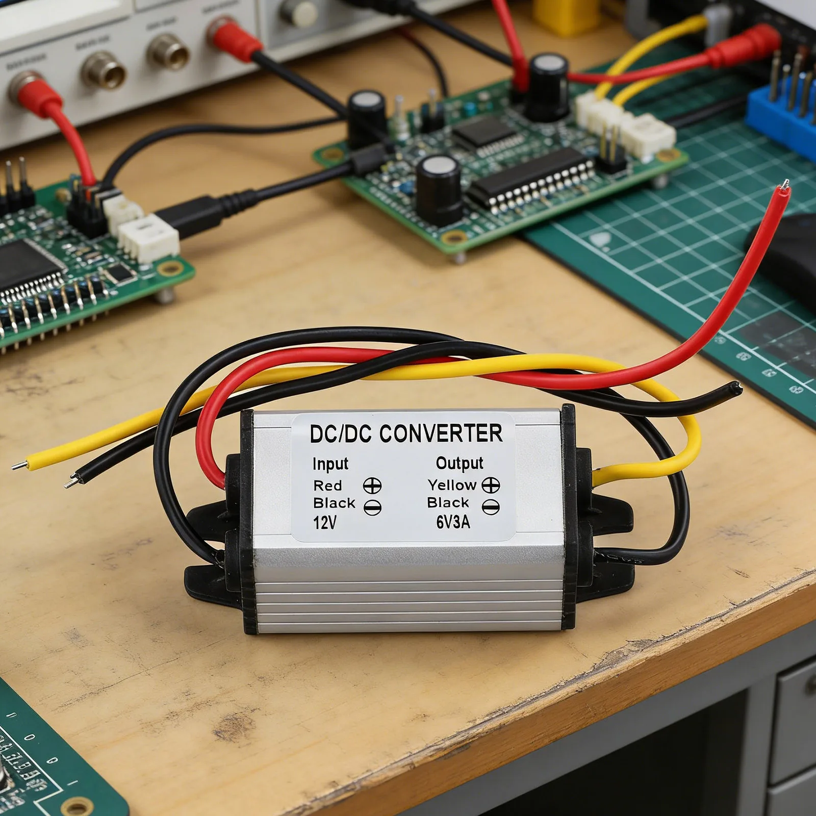 DC 12V 24V to DC 6V 3A Step Down Converter for Car Power Supply and Electronic Devices with Compact Design and Stable Output