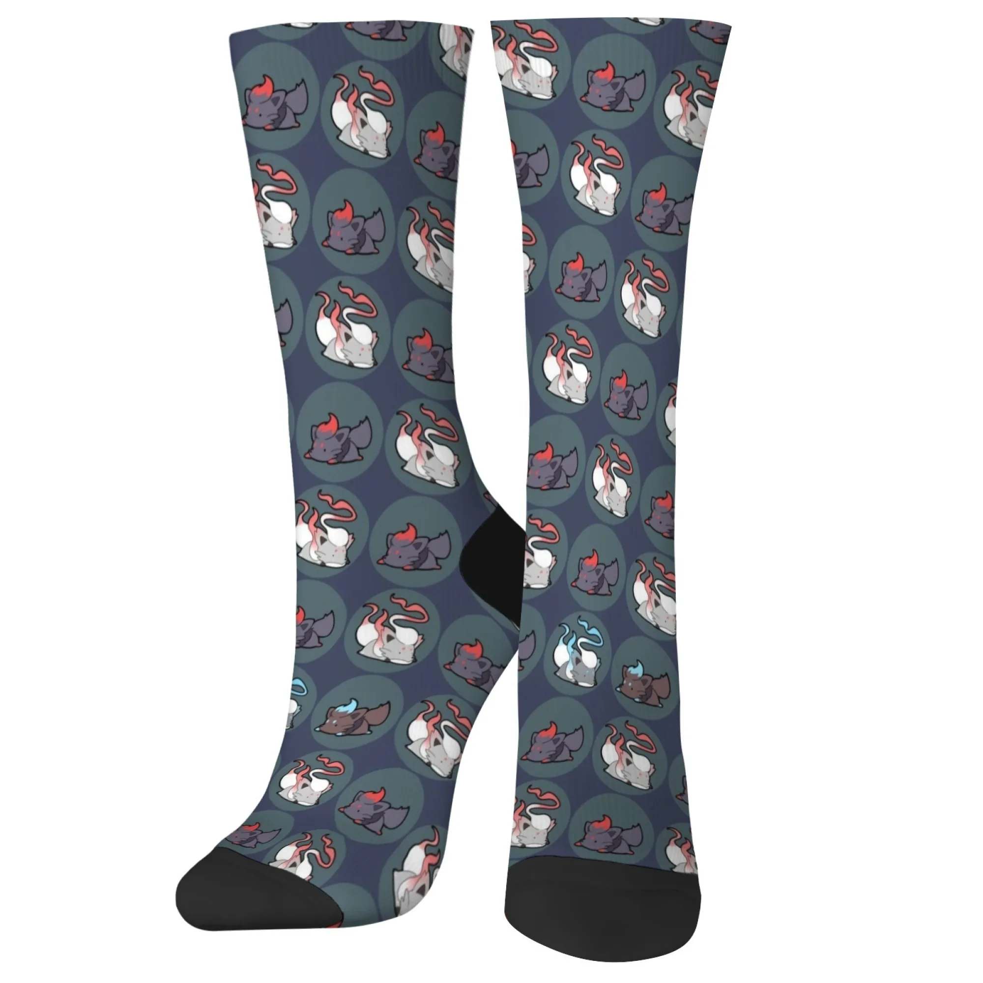 

Harajuku Ретро мультфильм аниме маленькая лиса принт мужские носки удобные дышащие нескользящие повседневные носки новинка уличные носки для экипажа