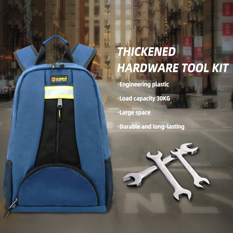 1 PC Shoulder Toolkit Multifunctional Backpack Elevator Maintenance Kit Thickened Double Shoulder Electrician Bag