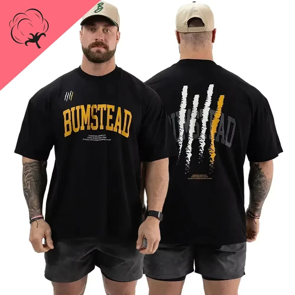 Camiseta de algodón 100 para hombre, gimnasio de verano, Thavage Muscular, CBUM, Fitness, Joggers, camiseta pura para mujer