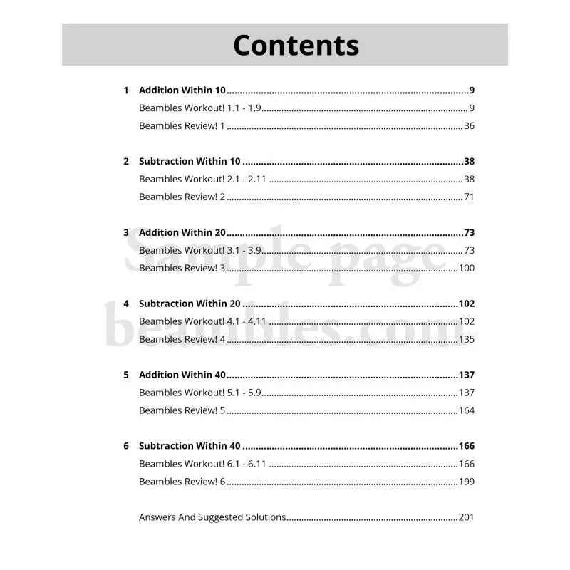 Beambles Mathematics StepByStep مشاكل الكلمات الابتدائية 1 كتاب 1 BEAMBLES BEAMBLES 9789814717304 كتاب