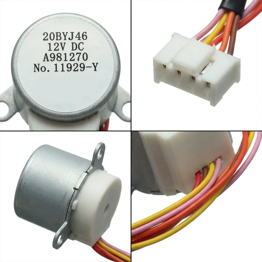 12V 20BYJ46 Stepper Motor Metal Louver Swing Fan For Panasonic Air Conditioner AC Unit Replacement Part High Efficiency Cooling