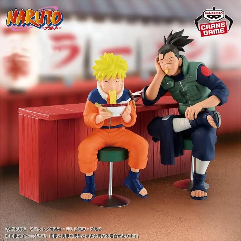 

Genuine NARUTO Uzumaki Naruto Umino Iruka The Joy of Lamian Ramen Ichiraku Anime Action Figure Model Toys Gift for Birthday