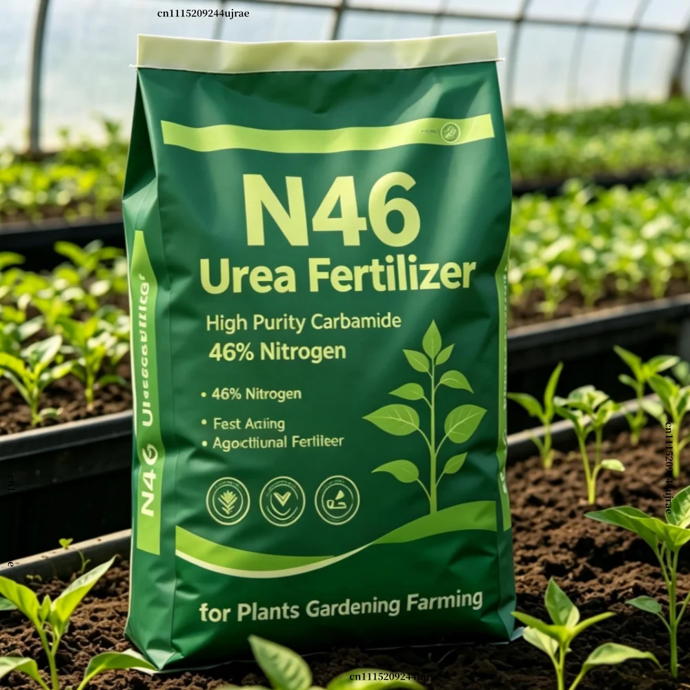 N46 Urea Fertilizer, High Purity Carbamide 46% Nitrogen Fast Acting Agricultural Fertilizer for Plants Gardening Farming