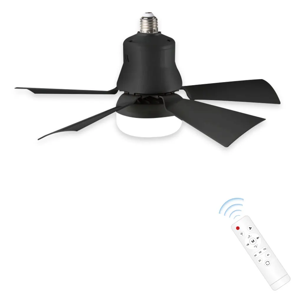 

16.5-inch 30W Ceiling Fan with Remote Control LED Light Fan E27 Base Intelligent Silent Ceiling Fan for Bedroom and Living Room