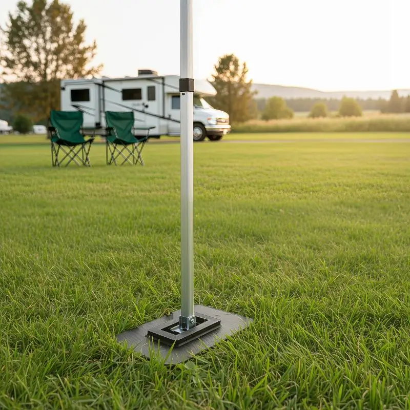 Plaques de fixation faciles à installer pour auvent de camping-car Thule Omnistor, conçues pour des performances cohérentes des camping-cars