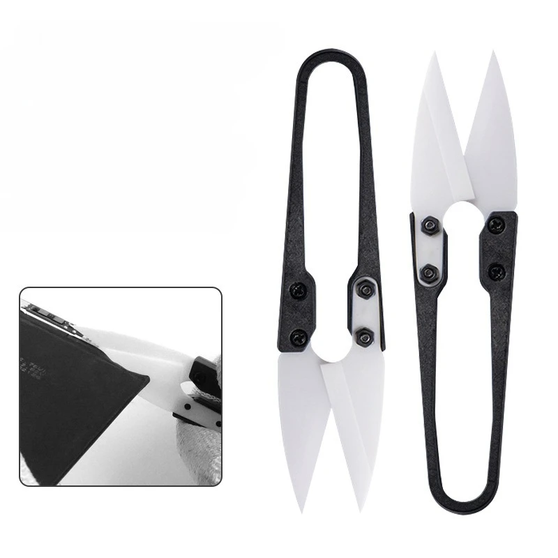 Multi Functional Ceramic Scissors For Mobile Phone Battery Maintenance Insulation Not Conduct Electricity Tools