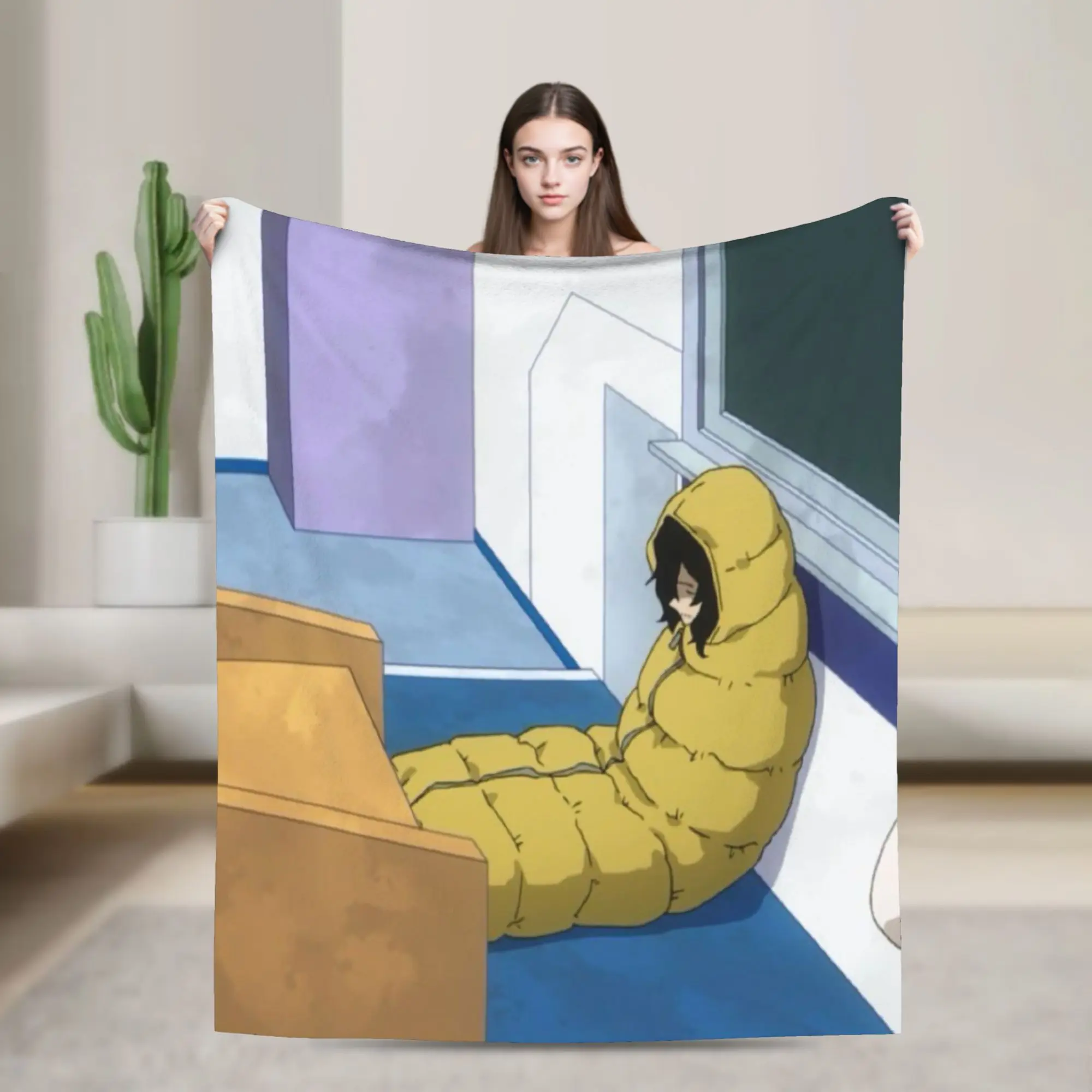 S-Shota A-Aizawa Soft Comfy Blanket For Couch Bed  Funny Bedding Throws Autumn Travel Flannel Bedspread