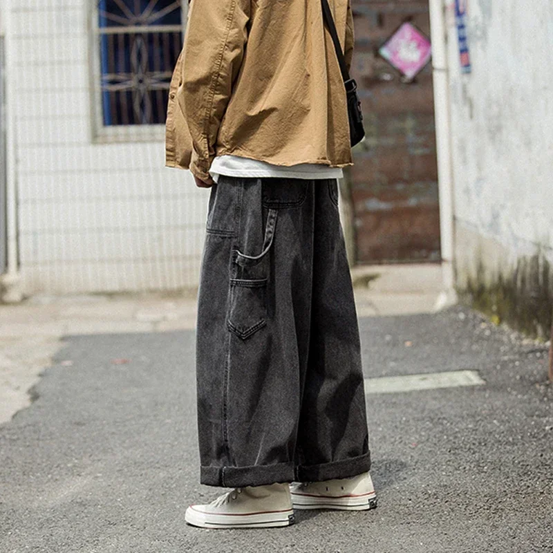 

American style Men's Baggy Y2K Jeans Oversized Wide Leg Denim Pants Big Hip Hop Trousers Sreetwear Guys Quality Jeans For Men